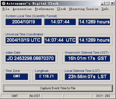 Astronomer's Digital Clock