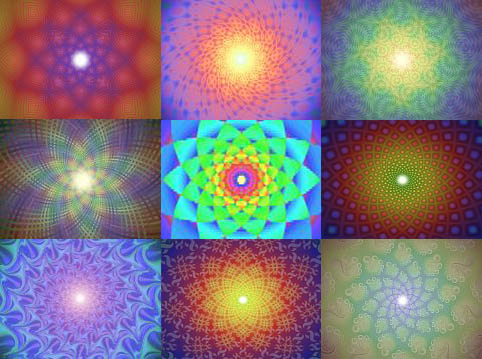 Fibonacci spirals