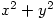 x^2+y^2